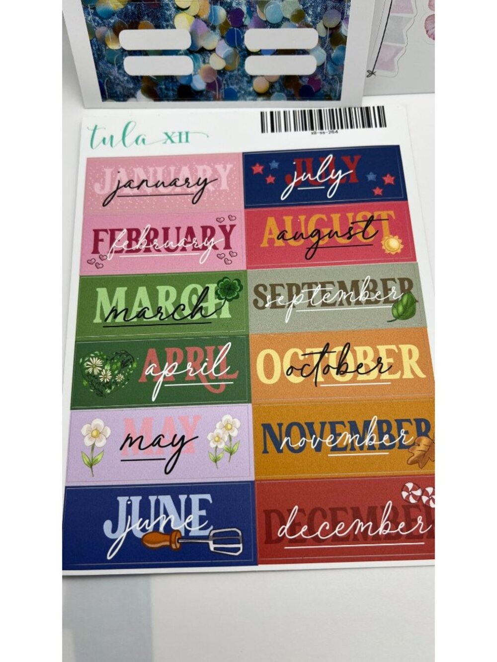 Tula XII Decorative Planner Sticker Set - Monthly Inspirational & Functional Des - Picture 5 of 8